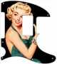 Pin Up Girl Green Dress Black - 8 Hole H Tele