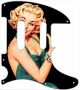 Pin Up Girl Green Dress Black - Tele Nashville