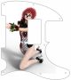 Pin Up Girl Harlequin White - 8 Hole H Tele