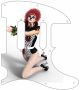 Pin Up Girl Harlequin White - Tele Nashville