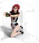 Pin Up Girl Harlequin White - American Elite Tele