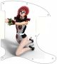 Pin Up Girl Harlequin White - Avril Lavigne Tele