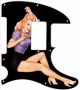 Pin Up Girl Harp Black - 8 Hole H Tele