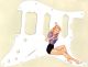 Pin Up Girl Harp White - HSS Shawbucker Elite Strat