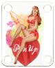 Pin Up Girl Heart