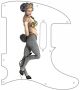 Pin Up Girl Hoof White - 8 Hole Tele