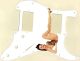 Pin Up Girl Kick High White - HH 11 Hole Strat