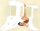 Pin Up Girl Kick High White - HSH 11 Hole Strat