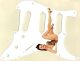 Pin Up Girl Kick High White - SSS 11 Hole Strat