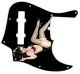 Pin Up Girl Kicking Legs BK