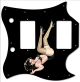 Pin Up Girl Kicking Legs BK