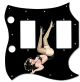 Pin Up Girl Kicking Legs BK