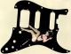 Pin Up Girl Kicking Legs Black - HSS Shawbucker Elite Strat