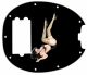 Pin Up Girl Kicking Legs BK