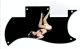Pin Up Girl Kicking Legs BK