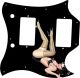 Pin Up Girl Kicking Legs BK