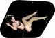 Pin Up Girl Kicking Legs BK