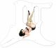 Pin Up Girl Kicking Legs WH