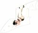 Pin Up Girl Kicking Legs WH