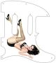Pin Up Girl Kicking Legs WH