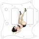 Pin Up Girl Kicking Legs WH