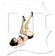 Pin Up Girl Kicking Legs WH
