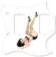Pin Up Girl Kicking Legs WH