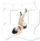 Pin Up Girl Kicking Legs WH