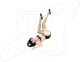 Pin Up Girl Kicking Legs WH
