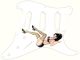 Pin Up Girl Kicking Legs WH