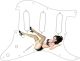 Pin Up Girl Kicking Legs WH