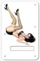 Pin Up Girl Kicking Legs WH