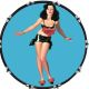 Pin Up Girl Kiss