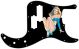 Pin Up Girl Mask BK