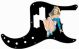 Pin Up Girl Mask BK