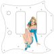 Pin Up Girl Mask WH