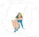 Pin Up Girl Mask WH