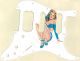 Pin Up Girl Mask White - HSS Shawbucker Elite Strat
