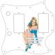 Pin Up Girl Mask WH