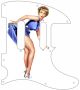 Pin Up Girl Ooops White - Tele Nashville