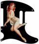 Pin Up Girl Pose 1 Black - '52 ReIssue Tele