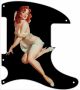 Pin Up Girl Pose 1 Black - Tele Esquire