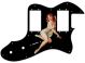 Pin Up Girl Pose 1 Black - '72 ReIssue Thinline Tele