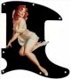 Pin Up Girl Pose 1 Black - Avril Lavigne Tele