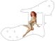 Pin Up Girl Pose 1 White - '72 ReIssue Custom Tele