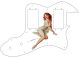 Pin Up Girl Pose 1 White - Vintera '70s Tele Thinline
