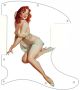 Pin Up Girl Pose 1 White - Avril Lavigne Tele