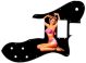 Pin Up Girl Pose 3 Black - '72 ReIssue Custom Tele