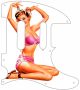 Pin Up Girl Pose 3 White - Tele Nashville