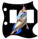 Pin Up Girl Rockets Away BK